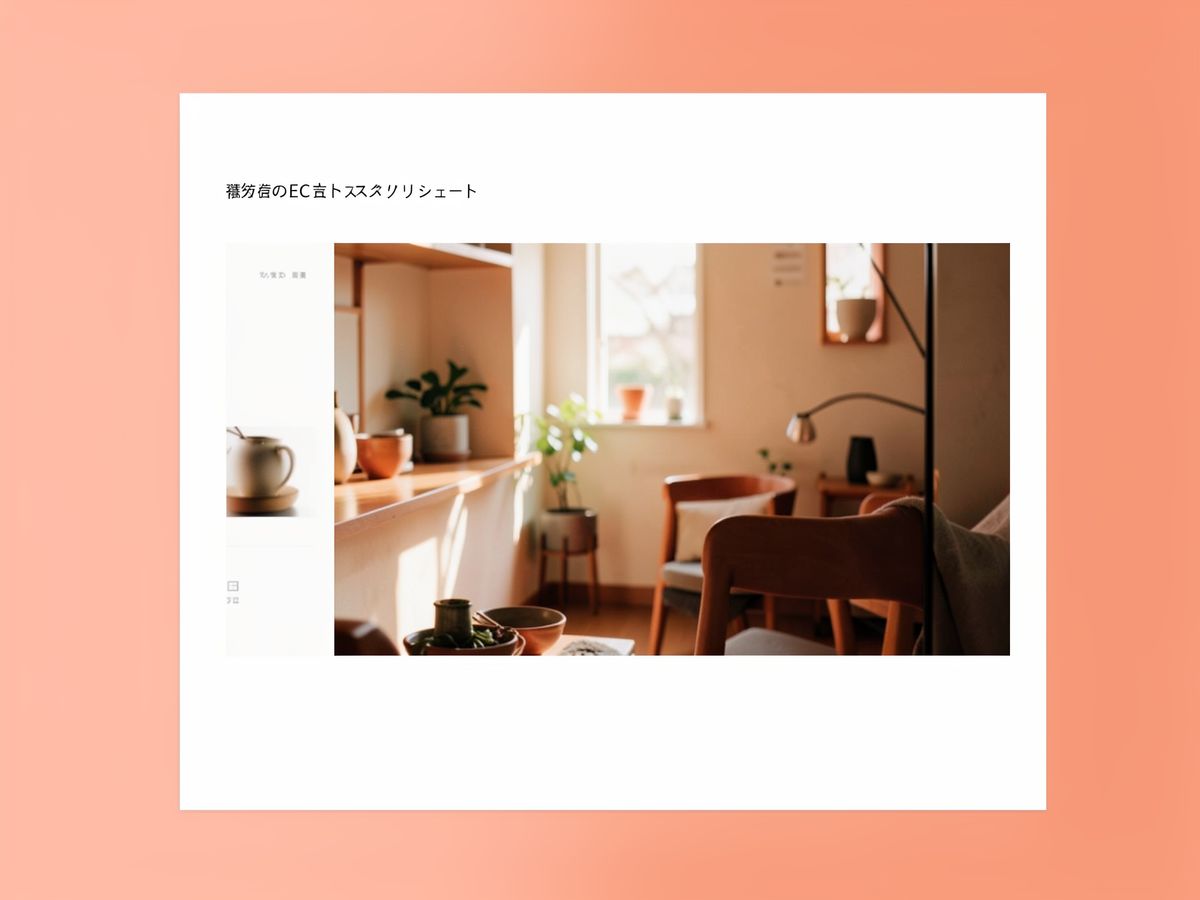 雑貨店のECサイトスクリーンショット